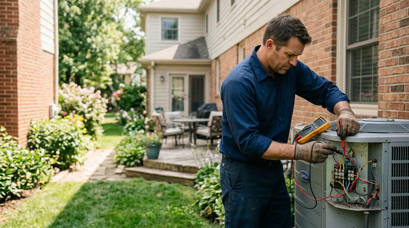 HVAC technician working near West Farmington, ME